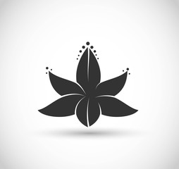 Wall Mural - Lotus flower icon vector