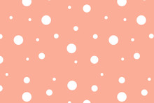 White And Red Polka Dot Background Pattern