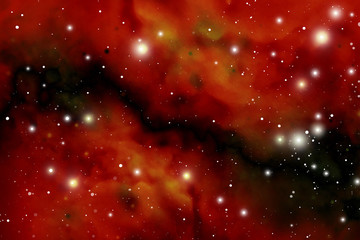 Wall Mural - astrology mystic outer space background. vector digital illustration of universe.