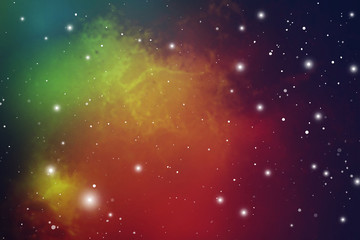Wall Mural - astrology mystic outer space background. vector digital illustration of universe.