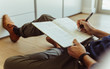 © Jacob Lund - Man making notes in his diary