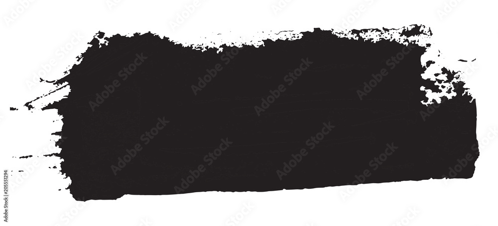 Grunge texture. Black brush on white. Vector template. Urban Background. Dust Overlay Distress Grain. Hand drawn illustration. Abstract shape for your design or scrapbook. - obrazy, fototapety, plakaty 