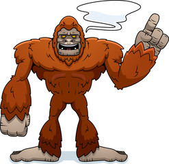 Poster - Cartoon Sasquatch Talking