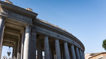 Columns around the Vatican City, Rome, Italy