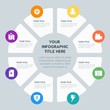 © djvectors - Circle chart location, security, video, photos infographic template with 8 options for presentations, advertising, annual reports