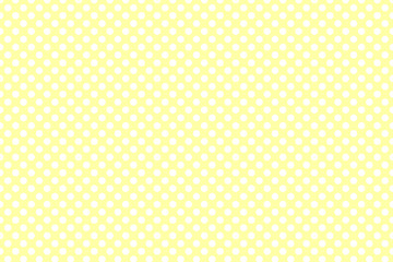 Wall Mural - White and yellow polka dot background pattern