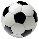 Fototapeta  - soccer ball isolated on white