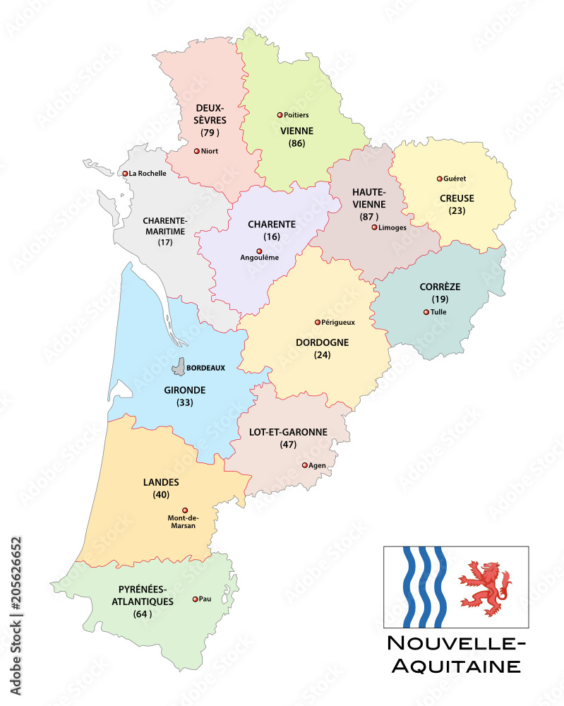 Image Vectorielle Stock Administrative And Political Vector Map Of The Image Vectorielle Stock Administrative And Political Vector Map Of The