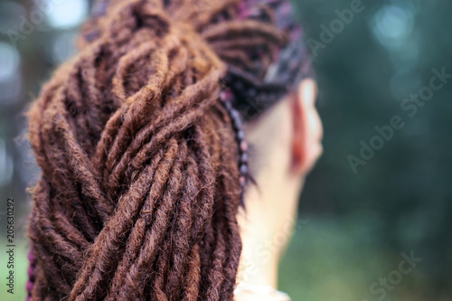 Man With Dreadlocks On A Neutral Background Subculture