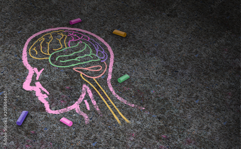 Brain bug chalk