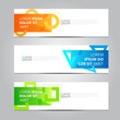 © ttae - Vector abstract design banner web template.