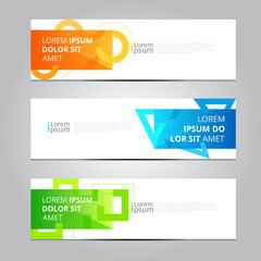 vector abstract design banner web template.