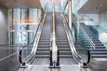 Modern Luxury Escalators With Staircase
