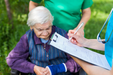 Poster - Elderly care outdoor