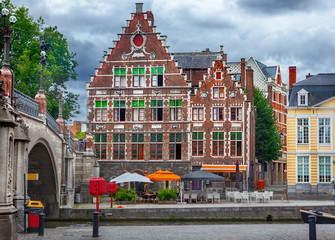 Wall Mural - Canals of Gent, Belgium