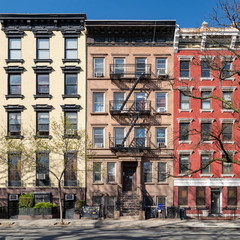 Wall Mural - Colorful old buildings in the East Village of New York City