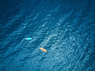 Sticker - Two kayak in blue lagoon water