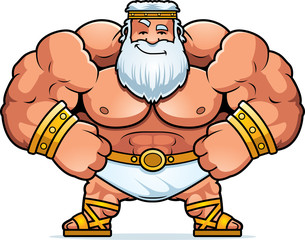 Poster - Cartoon Zeus Confident