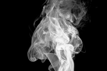 Smoke on black background