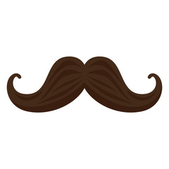 Canvas Print - mustache hipster style accessory vector illustration design