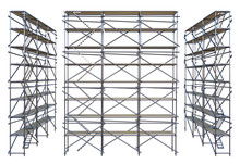 Scaffolding Isolated On White