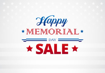 Wall Mural - Happy Memorial Day banner background vector illustration