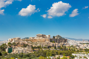 Parthenon, Acropolis of Athens, Greece at summer day