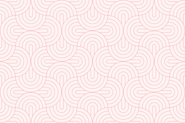 backgrounds pattern seamless geometric sweet pink circle abstract and line vector design. pastel col