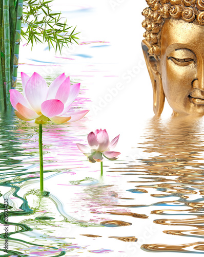 Decor Aquatique Zen Bouddha Bambou Et Lotus Stock Photo Adobe Stock Decor Aquatique Zen Bouddha Bambou Et Lotus Stock Photo Adobe Stock