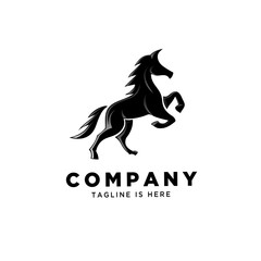 Wall Mural - Stand horse logo art