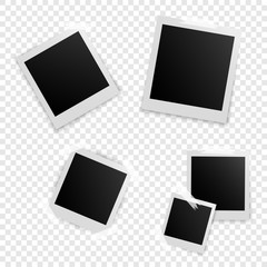 Wall Mural - retro photo frames with shadows