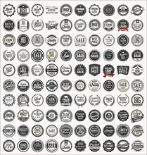Mega Collection Of Retro Vintage Badges And Labels