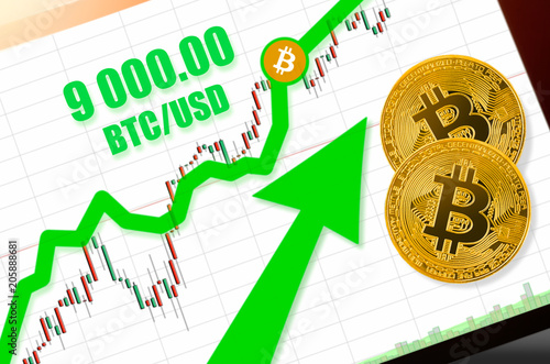 Bitcoin Btc Stock Market Price Going Up To Nine Thousand Us - 