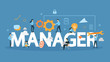 Manager concept illustration.