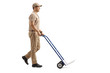 © Ljupco Smokovski - Delivery man pushing an empty hand truck