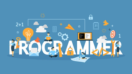 Programmer concept illustration.