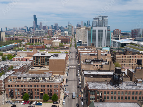 Plakat Chicago South Loop Aerial