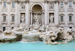 Trevi fountain or Fontana di Trevi in Rome, Italy.
