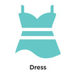 © Sabina Rahimova - Dress icon vector sign and symbol isolated on white background