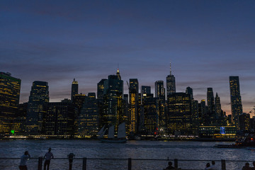 Poster - New York at night