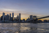 Fototapeta  - New York during sunset times