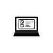© gunayaliyeva - filling in online questionnaire icon. Element of web icon for mobile concept and web apps. Isolated filling in online questionnaire icon can be used for web and mobile