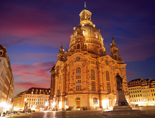 Dresden Frauenkirche church in Saxony Germany