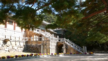 Wall Mural - Bulguksa Temple is one of the most famous Buddhist temples in all of South Korea and a UNESCO World Heritage Site.