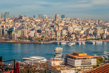 Wall Mural - Panoramic view of Istanbul city