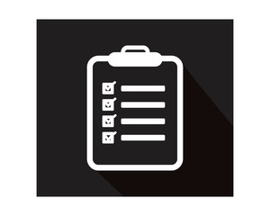 Wall Mural - black note business company office corporate image vector icon logo