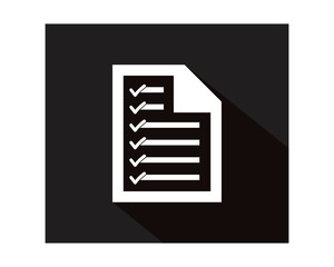 Wall Mural - black note business company office corporate image vector icon logo