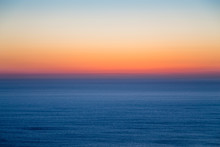 Seascape With Colorful Evening Sky. Natural Background. Beautiful Sunset Over The Sea In The Atlantic Ocean.