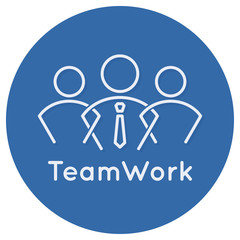 teamwork business concept icon on white background