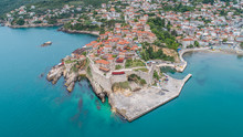 Aerial View Of The Old Town Ulcinj